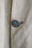 40's French Vintage Linen Hunting Jacket