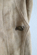 40's French Vintage Linen Hunting Jacket