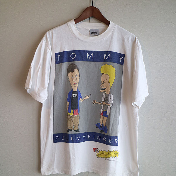 ´s Beavis and Butt Head Tommy Pull My Finger Tee ビーバスアンド